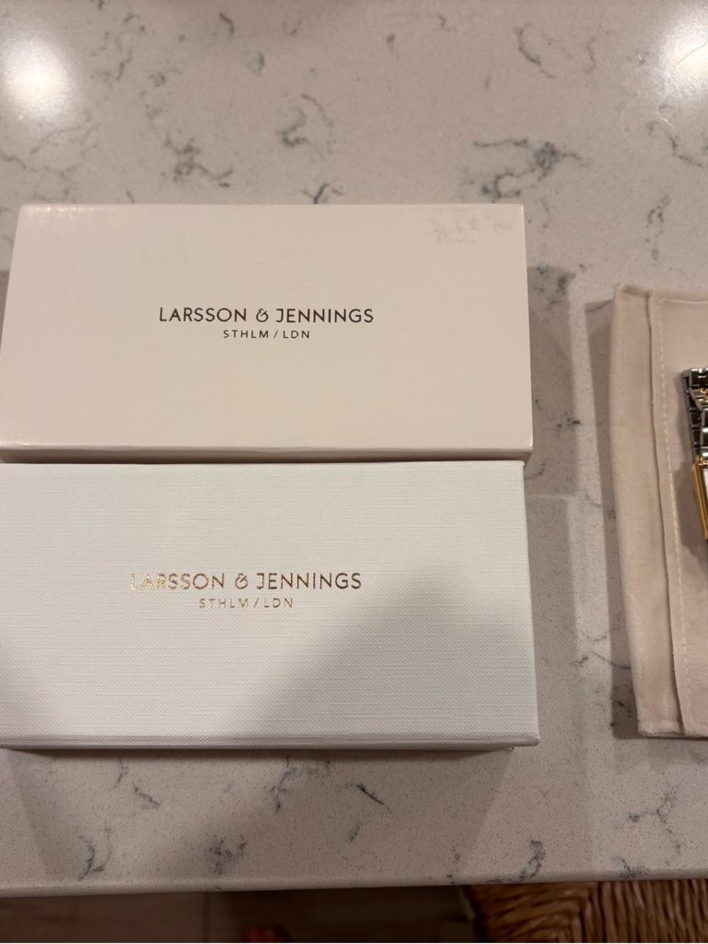 Larsson & Jennings White Jewelry Accessory Box